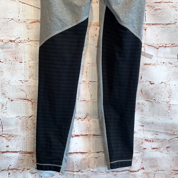 Nike pro warm tights grey black running color block mesh back compression S - Picture 6 of 13